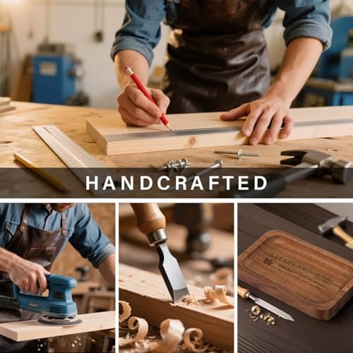 5th Anniversary Wedding Gifts for Wife, Husband – Handmade Acacia Wood Jewelry Tray, the Best Gift to Celebrate Five Years of Love.