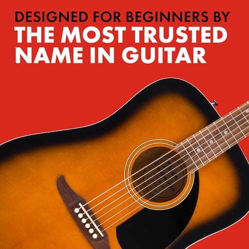Fender California Debut Redondo Series Acoustic Guitar, Beginner Guitar, 2-Year Warranty, 2-Tone Sunburst