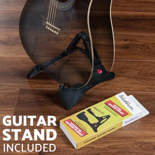 Washburn WA90CE Acoustic-Electric Guitar Kit – Dreadnought Cutaway, Built-In Tuner, Okoume Body – Perfect Holiday Gift for Adults, Beginners, Musicians & Live Performance