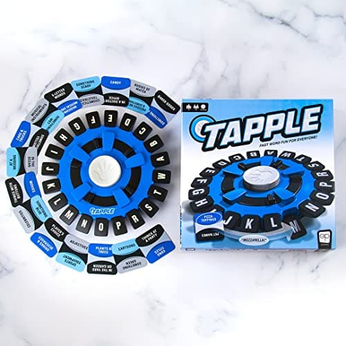 USAOPOLY The Original TAPPLE, The Fast-Paced Family Board Game,Choose a Category & Race Against The Timer to be The Last Player,Learning Word Game for Ages 8 & Up, 2-8 Players, 15-20 Minute Play Time