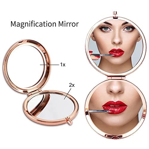 Bestie Makeup Mirror - Compact Friendship Gift for Women, Perfect for Sister or Best Friend's Birthday, Graduation or Any Occasion