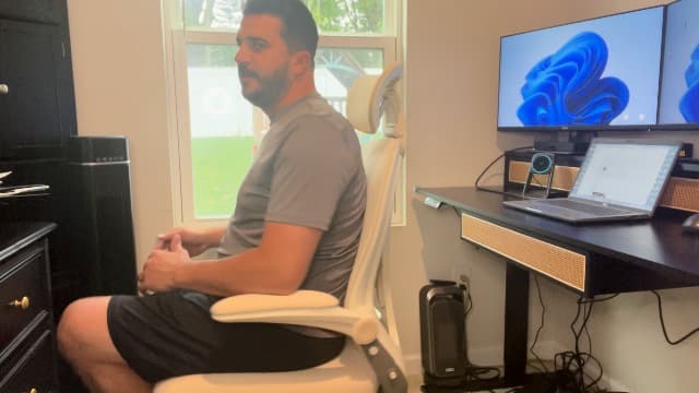 FLEXISPOT Foldex Ergonomic Office Chair, Folding Chair for Small Spaces with Lumbar Support, Flip-up Armrests, 3D Headrest, Desk Chairs with Footrest for Work,Video Game,Gift (Foam Seat, Pink)