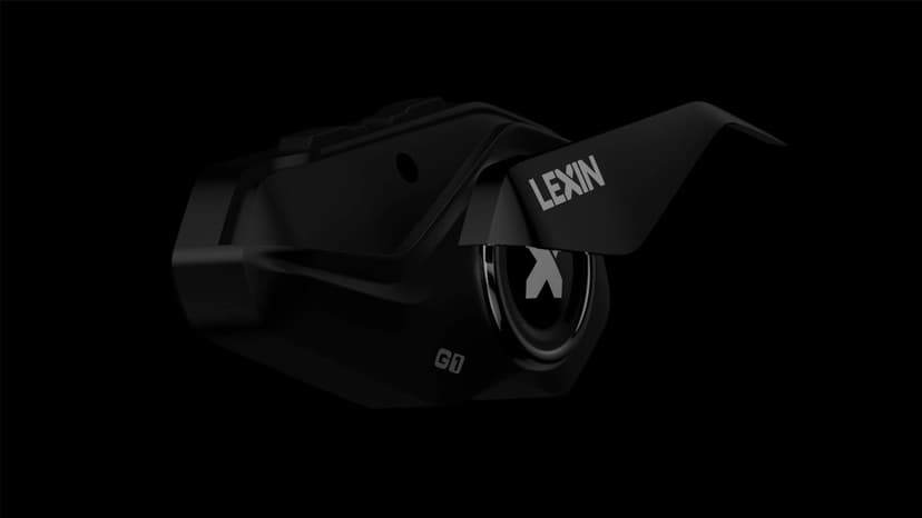 LEXIN G1 Motorcycle Helmet Bluetooth Headset, Helmet Speakers with 2 Type Microphones, Waterproof Motorcycle Headphones with HD Stereo Sound, Hands-Free Call/Music/GPS, 4 Color Faceplates, Single Use