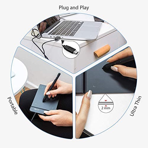 Drawing Tablet XPPen G430S OSU, Graphic Drawing Tablet with 8192 Levels Pressure Battery-Free Stylus, 4 x 3 inch Ultrathin, for OSU Game, Online Teaching Compatible with Window/Mac Black