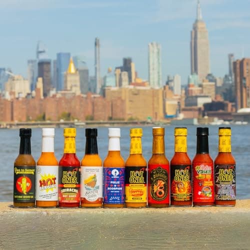 Hot Ones Hot Sauce Challenge - Season 30 - Hot Sauces Gift Sets - Variety Pack - Made with Natural Ingredients - Unique Small Batch Sampler Gift Set - 5 fl oz Bottles (10-Pack) B0GVVYMJKM