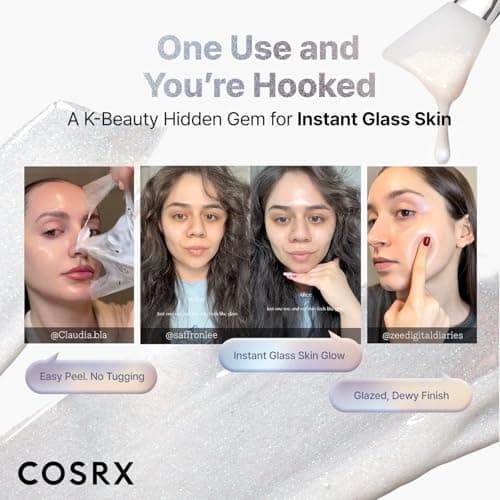 +123% Hydration, Instant Glow, Peel Off Face Mask, Elasticity & Firmness, Korean Skin Care, 1.69 fl oz COSRX PDRN Exosome Overnight Face Mask, Korean Glass Skin Glow, 1.69 fl oz B0FWK57DL4