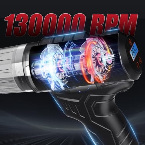 Car Vacuum Portable Cordless, 40,000Pa High Power Dust Buster, Rechargeable Battery Powered Vacuum Cleaners for Office,Home, Car, Pet Hair, Keyboard,Black