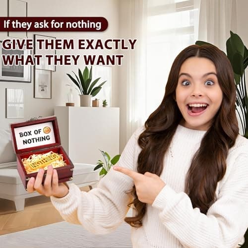 The Gift of Nothing - Gag Gifts for Person Who Wants Nothing & Who Has Everything Great for White Elephant Funny Birthday Christmas Idea Joke Gifts for Women Men