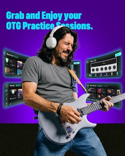 Enya Electric Guitar Inspire 39" Smart Electric Carbon Fiber Guitarra with 15W Wireless Speaker, 20 Distinct Tones, Onboard Presets, Charging Cable, Adjusting Wrench, and Gig Bag