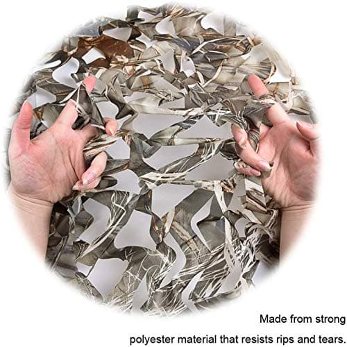 Camo Netting, Camouflage Netting, Hunting Blind Camo Net, Army Party Decorations, Sunshade Fence Nets, Lightweight, Bulk Roll, Mesh, Great for Camping, Shooting, Photograph, Car Cover, Outdoor
