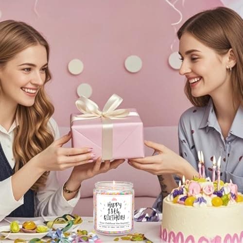 Homsolver 18th Birthday Gifts for Girls Boys, Vanilla Scent Ideas 18th Birthday Candles for Sister, Daughter, Best Friends, Handmade Aromatherapy with 50+ Hour Burn Time, Funny Birthday Decorations B0F2HZQ2B2