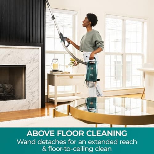 Kenmore Intuition Bagged Upright Vacuum Lift-Up Carpet Cleaner 2-Motor Power Suction with HEPA Filter, 3-in-1 Combination Tool, HandiMate for Floor, Pet Hair, 14pounds, Green