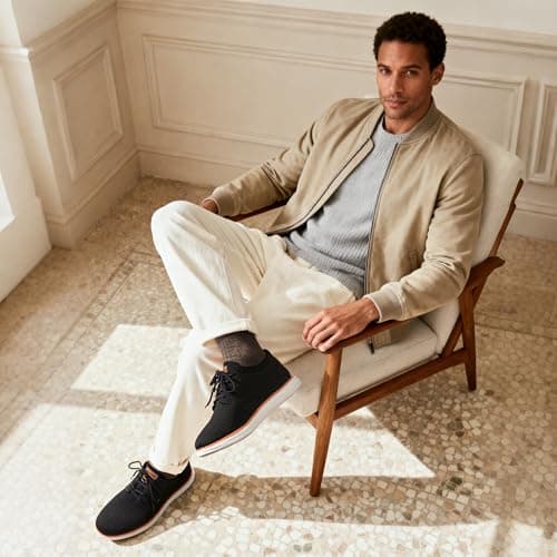 Bruno Marc Men's KnitFlex Breeze Mesh Sneakers Oxford Lace-up Lightweight Casual Walking Shoes