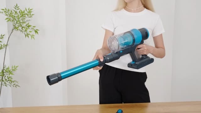 Cordless Vacuum Cleaner, 45kPa 60Min Vacuum Cleaners For Home, Powerful Stick Vacuum Rechargeable With Green Light, Anti tangle Wall Mount, 8 in 1 Lightweight Vacuum For Hardwood Floor Pet Hair Carpet