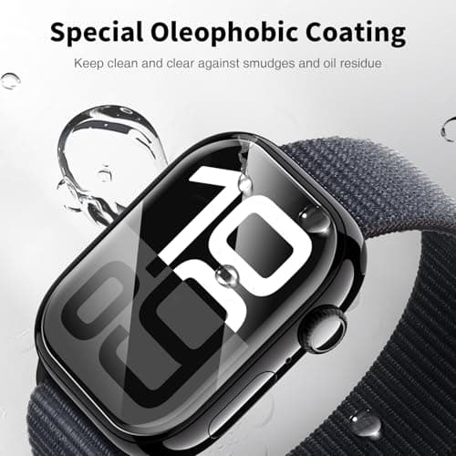LK 6 Pack for Apple Watch Series 11 Screen Protector 46mm Series 10 [Flexible TPU Not Glass] Self-Healing, Max Coverage, Bubble Free, HD Clear Screen Protector for iWatch S11/S10 46mm, Anti-Scratch