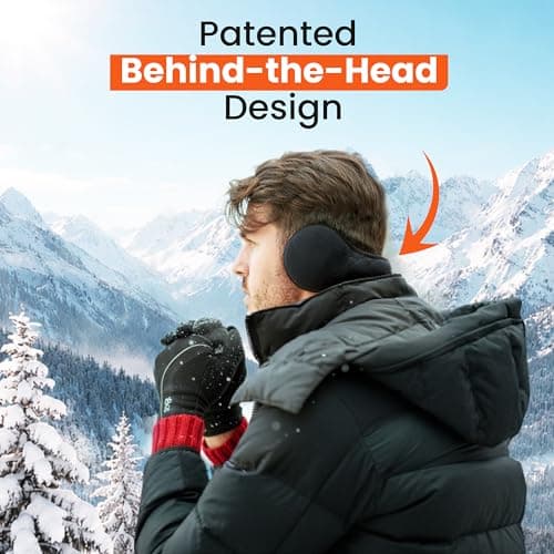 180s Degrees Behind-the-Head Ear-Warmers | Adjustable & Foldable Earmuffs