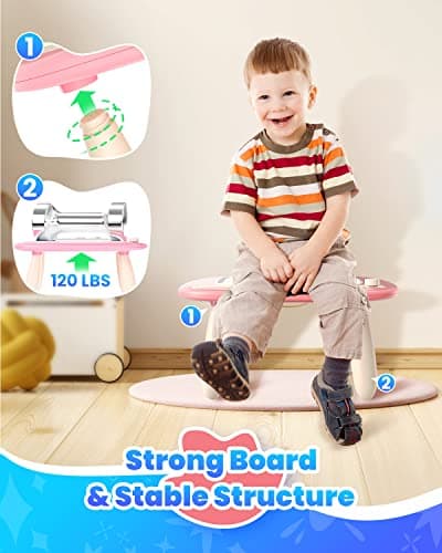 Seimome Magnetic Drawing Board, Toddler Girl Toys for 1-3 Year Old, Doodle Board Learning and Educational Kids Toys- Pink B0BZ4H7T9N