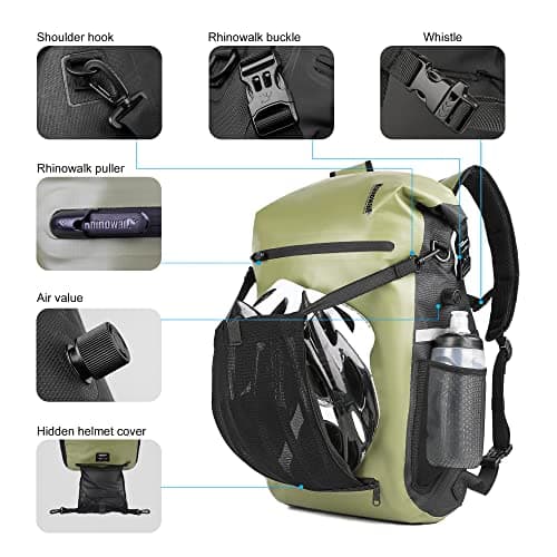 Rhinowalk Bike Pannier Bag Waterproof 22L Bicycle Rear Rack Trunk Bag for Cycling Bicycling Traveling Riding