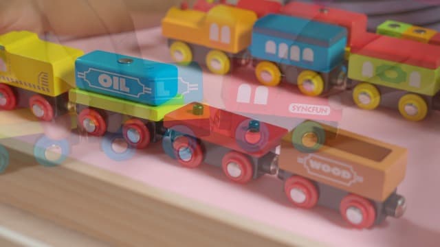 Montessori Wooden Train Toy Set for Kids, 12PCS Magnetic Train Cars with Storage Gift Box, STEM Educational Toy for Boys & Girls, Ages 2-8 Years, Christmas Birthday Party Gift
