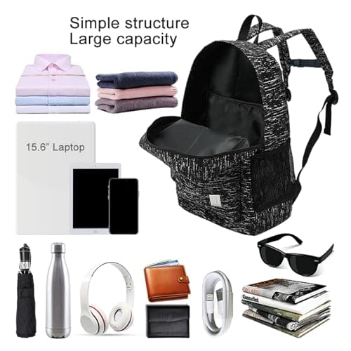 Reflective Backpack, High Visibility Backpack for Commuters Ride Motorcycle Bike, Water Resistant Bags Fit 15.6-Inch Laptop for Work and Travel