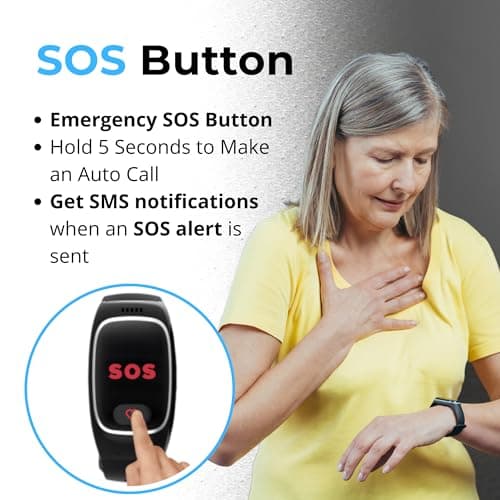 Seculife Smartwatch: Medical Alert Bracelet with GPS Tracker, Fall Detection Smart Watch, 2 Way Calling, SOS Button, Medical Watch, Emergency Device for Seniors, Life Alert System, Elderly Monitoring