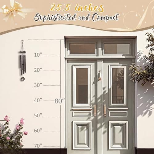 Anniversary Wind Chimes Gifts for Men Women, 25" Wind Chimes Romantic Gift for Couple, Parents, Wife, Husband, Friends, Happy Anniversary Decorations