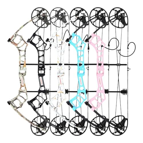 Compound Bow Package for Youth & Adults,Beginners and Women,22.5"-30" Draw Length,10-50 Lbs Draw Weight,290fps,Limbs Made in USA,Hunting Bow Archery Set