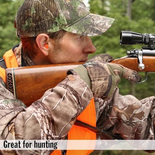 Mack's Maximum Protection Soft Foam Shooting Ear Plugs, 40 Pair – 33 dB Highest NRR – Comfortable Earplugs for Hunting, Tactical, Target, Skeet and Trap Shooting | Made in USA