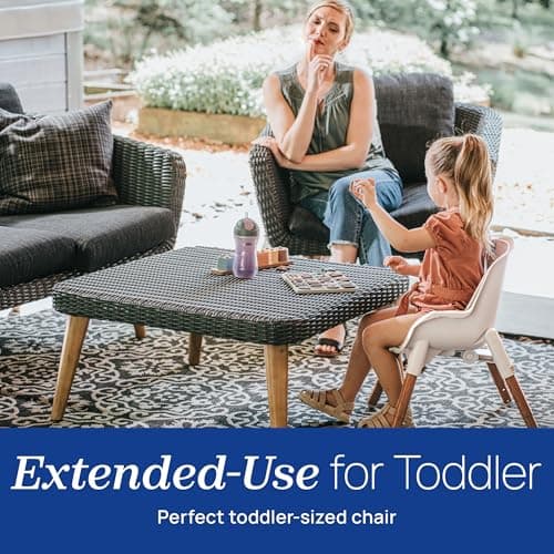 Chicco Zest LE 4-in-1 Folding High Chair, Feeding Chair, Toddler Chair and Youth Stool, Multi-Use Easy Clean High Chair, Chai/Beige