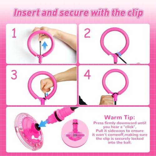 Flooyes Skip Ball for Kids, Ankle Skip Ball Toy with Counter, Timer and Cal Calculator, Girl Birthday Gifts for Age 6 7 8 9 10+, Rechargeable Colorful Flash Wheel Skip Ball for Girls Women