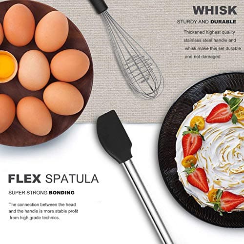 Kitchen Utensil Set-Silicone Cooking Utensils-33 Kitchen Gadgets & Spoons for Nonstick Cookware-Silicone and Stainless Steel Spatula Set-Best Kitchen Tools, Useful Pots and Pans Accessories B089FBYT3W