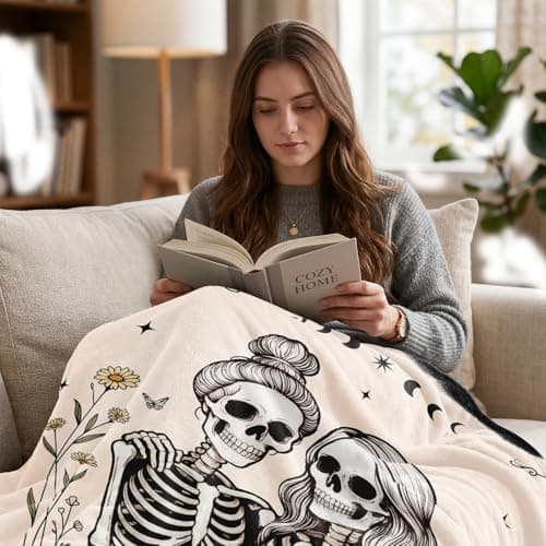 Halloween Gifts for Women, 20th 30th 40th 50th 60th Friend Birthday Gifts for Women, Friend Bestie BFF Best Friend Birthday Gifts for Women, Flannel Halloween Blanket, 50" x 60" B0GYMZ74SV