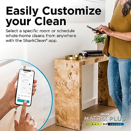 Shark Plus 2in1 Robot Vacuum & Mop with Sonic Mopping, Home Mapping, HEPA Bagless Self Empty Base, CleanEdge, for Pet Hair, WiFi, Black/Mocha, AV2630WA, for Carpets & Hardfloors
