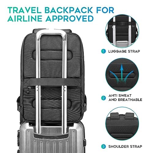 BANGE Business Commute Backpack Waterproof fit 15.6 Inch Commute backpack,Travel Durable Backpack
