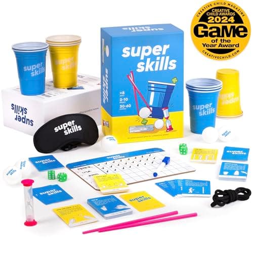 Super Skills - Action Game for Competitive People - Beat Your Friends at 120 Challenges - Fun Group Activity for Family Night or Party with Kids, Teen