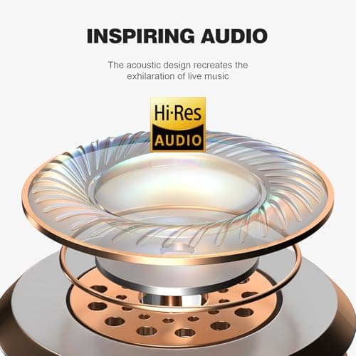 Calmbee Hybrid Active Noise Cancelling Headphones, Bluetooth 5.4 Headphones Wireless Over Ear with Mic for Clear Calls, Hi-Res Audio, 90H Playtime, Transparency, Deep Bass, Dongle Connect, Custom App