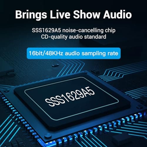 VENTION USB Sound Card, External Stereo Sound Card with Volume Control, USB to 3.5mm Jack Audio Adapter for Windows, Mac, PC, Laptop, Desktop, Headset, Switch and More
