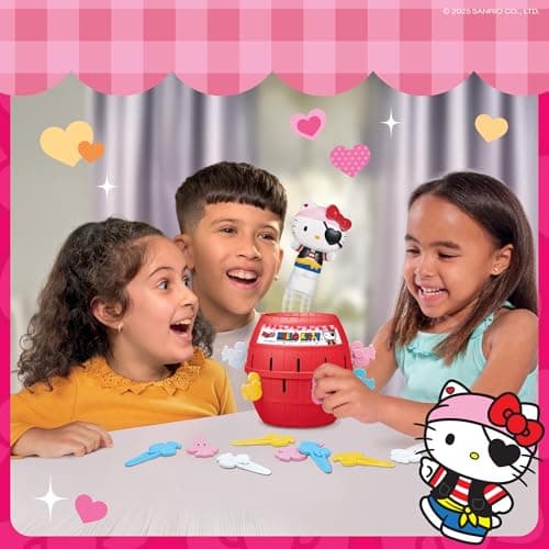 Officially Licensed Sanrio Hello Kitty Game, Easy to Play Preschool Games, Family Game Night, Hello Kitty Toys, Ages 4 Years+ TOMY Pop Up Hello Kitty Game - Family Action Game - 2-4 Players B0G13D3Z99