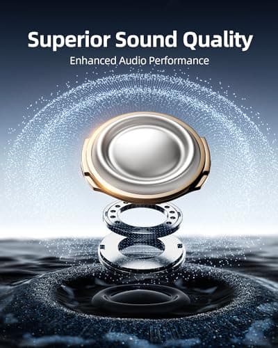 bmanl Wireless Earbuds Bluetooth Headphones Over Ear Hooks Ear Buds with 80H Playtime, LED Power Display, Dual Mic Clear Calls, Sports Wireless Ear Buds Bluetooth Earbuds for Running Gym Workout Black