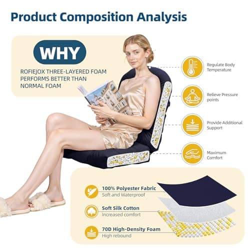 Adirondack Chair Cushion with Non-Slip & Waterproof, 44x19x4 Inch Thick High Back Rocking Chair Cushions Outdoor Indoor, One-Piece Patio Seat Cushion for Glider Porch Rocker Lawn Chair, Army blue