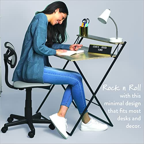 Urban Lifestyle Swivel Mesh Desk Chair, 21D x 21W x 33H in, White