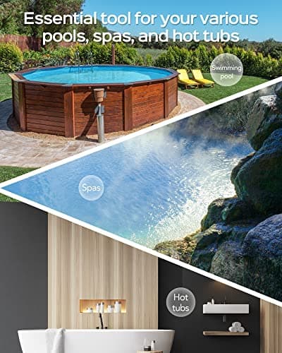 (2025 New) WYBOT Hyson 100 Handheld Pool Vacuum with Two Brush Heads, Cordless Pool Vacuum for Above Ground Pool, Telescopic Pole, 60 Mins Runtime, Deep Cleaning for Spa/Hot Tub/Small Pool