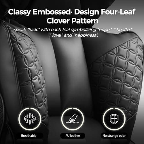 COMHOMA Big and Tall Office Chair 400LBS Wide Ergonomic Gaming Chair with Deluxe Embossing Designed Leather with Foot Rest,150°Reclining Adjustable Armrests Pocket Spring Back Support and Pillow