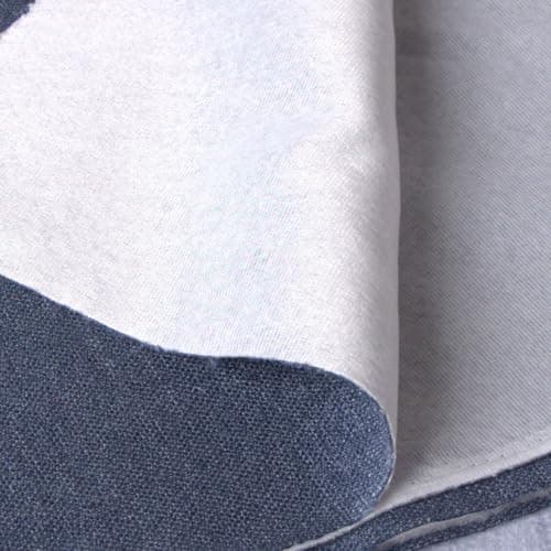TinaKim Water-Resistant Upholstery Fabric for Sofa, Chair & Car Seat Covers - Heavy-Duty Slub Burlap Linen-Like Cloth, 54" Wide, Stain-Repellent Indoor/Outdoor Use (12 Grey Blue, 1 Yard)