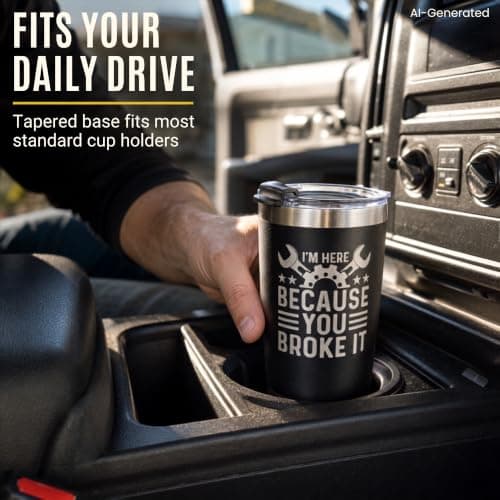 Maintenance man gift with a funny laser-engraved 20oz tumbler, hot/cold insulation, splash-proof lid, and gift-ready box Onebttl Maintenance Man Gifts for Men, 20oz Stainless Steel Coffee Tumbler B0C6XBJ6T8