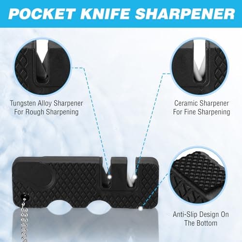 FLISSA Fillet Knife Set with 5"/6"/7"/9" Fillet Knives, Sharpener, Protective Sheath, Portable Roll Bag, Gifts for Fishermen, Saltwater & Freshwater Use