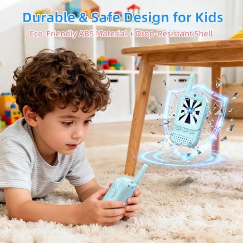 For Age 3-12 Year Old Boys Girls, HD Camera & Voice Changer, 2'' Screen, Outdoor Play Camping Hiking Family Games Video Walkie Talkies for Kids 2 Pack – Rechargeable Intercom Toys B0FZH1HXMB