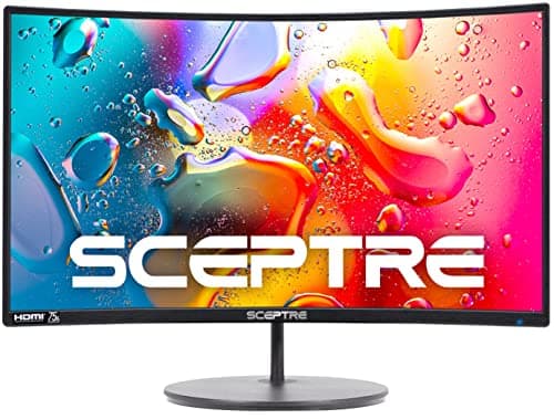 Sceptre Curved 24-inch Gaming Monitor 1080p R1500 98% sRGB HDMI x2 VGA Build-in Speakers, VESA Wall Mount Machine Black (C248W-1920RN Series)