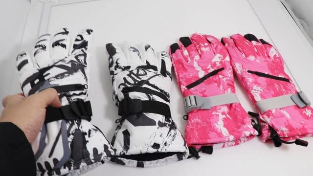 VZVXDW Winter Gloves, Waterproof Thermal Touchscreen Ski Glove, Suit for Ski, Cycling, Hiking, Driving, Typing, Freezer Work