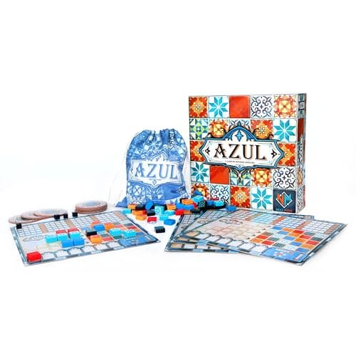 Azul Board Game - Award-Winning Tile-Placement Strategy Game, Beautiful Mosaic Art, Family Fun for Kids & Adults, Ages 8+, 2-4 Players, 30-45 Minute Playtime